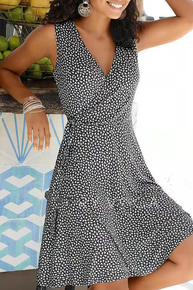 Necydress Sonia Casual Floral Belt Dress