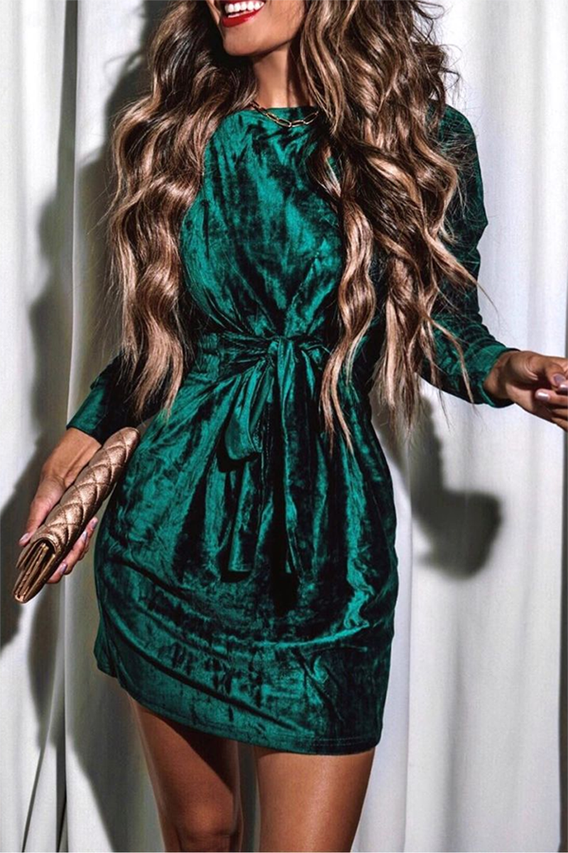 Necydress Margaret  Gold Velvet A-Line Skirt