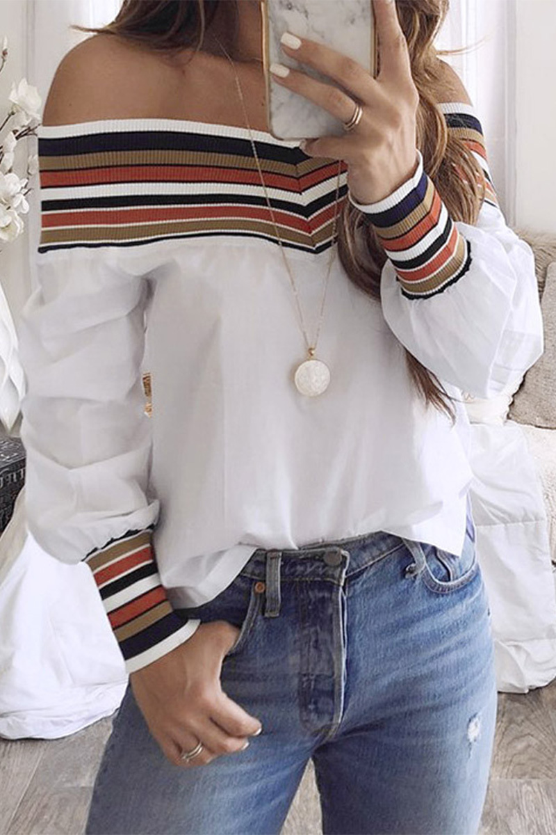 Necydress V-neck Stitching Color Daily T-shirt