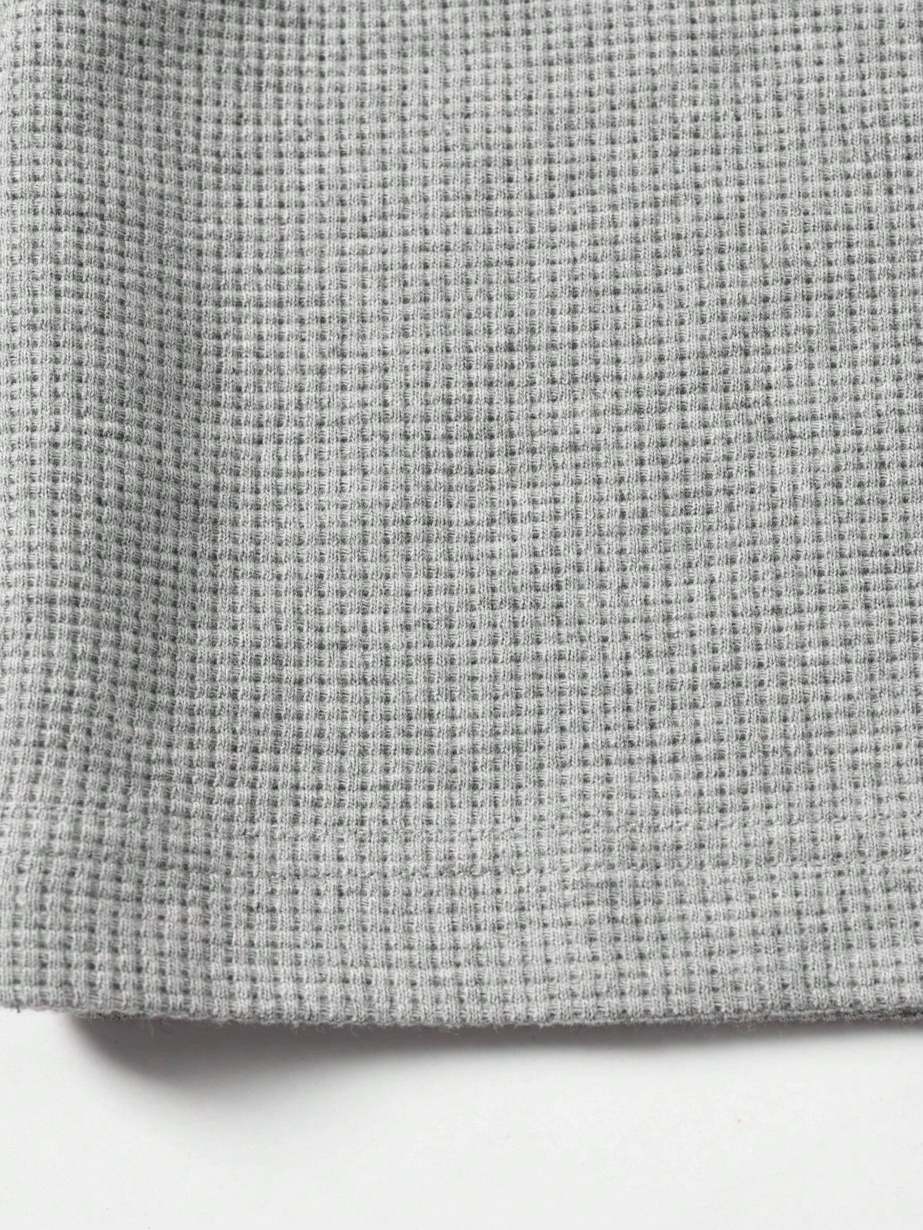 Men's Waffle-Knit Casual Short-Sleeve Henley Shirt