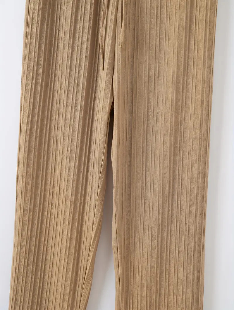 Men's Hip-hop Breathable Cotton And Linen Striped Loose Casual Sports Trousers