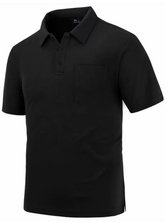 Men's Casual Business Lapel Pocket Polo Shirt