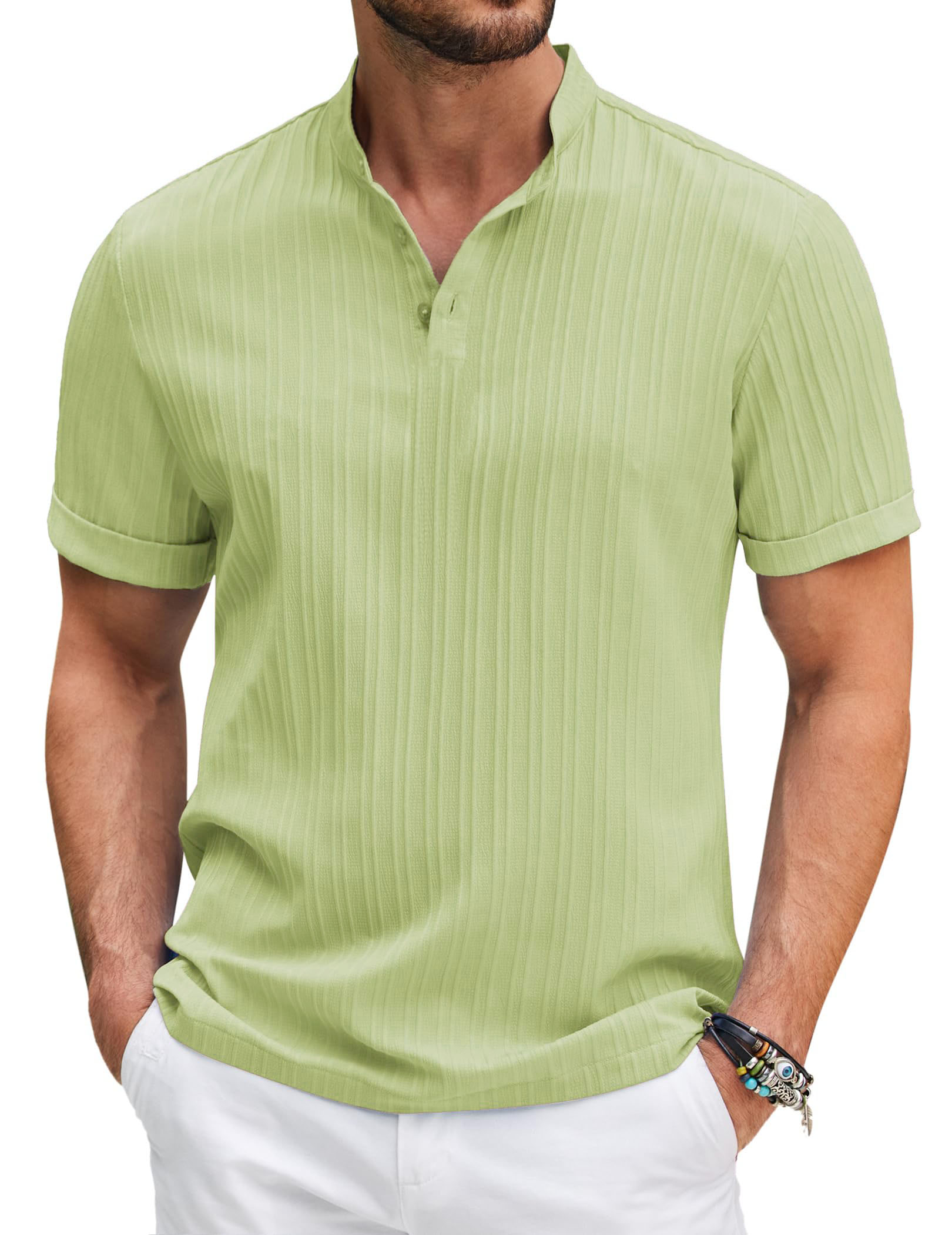 Men's Casual Fashion Striped Short Sleeve Tops