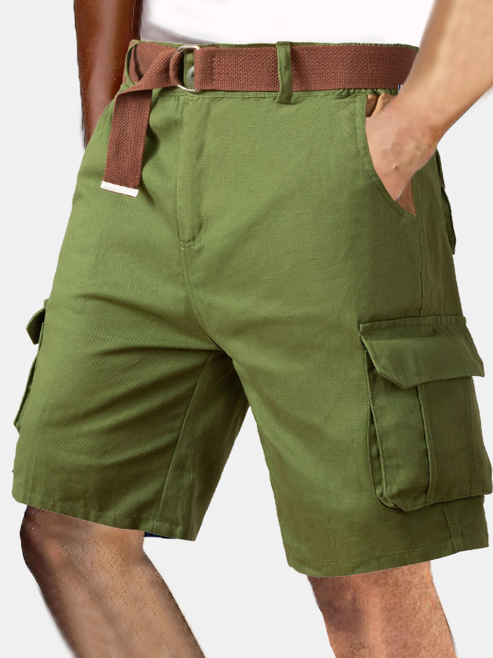 Men's Simple Solid Color Comfortable Overalls