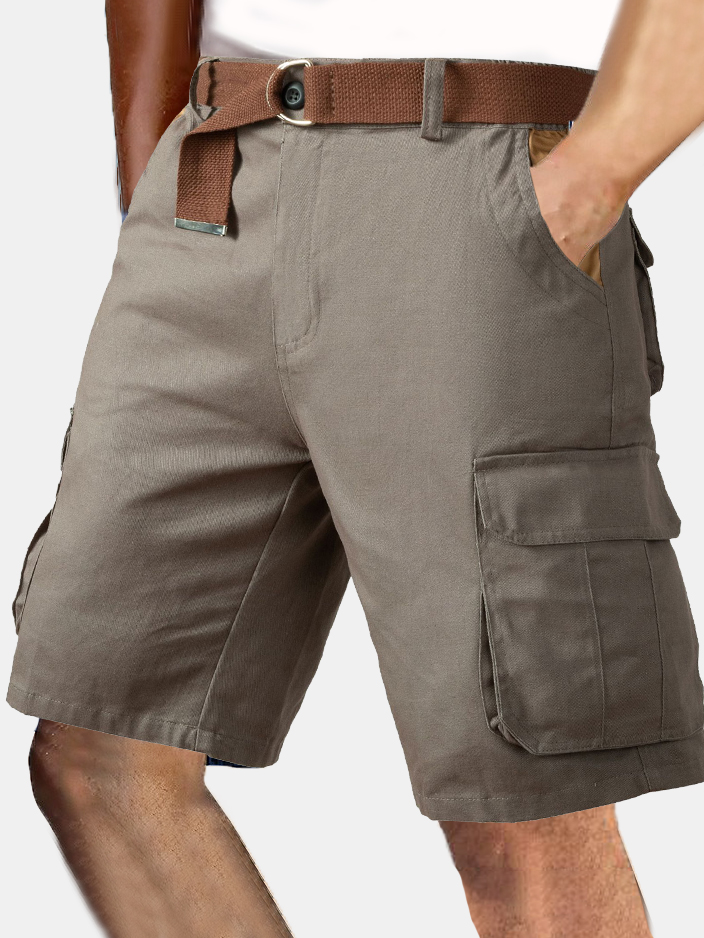 Men's Simple Solid Color Comfortable Overalls