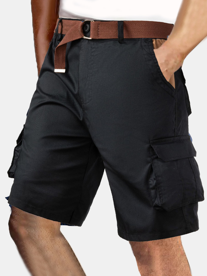 Men's Simple Solid Color Comfortable Overalls