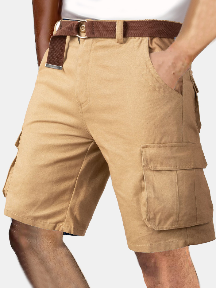 Men's Simple Solid Color Comfortable Overalls