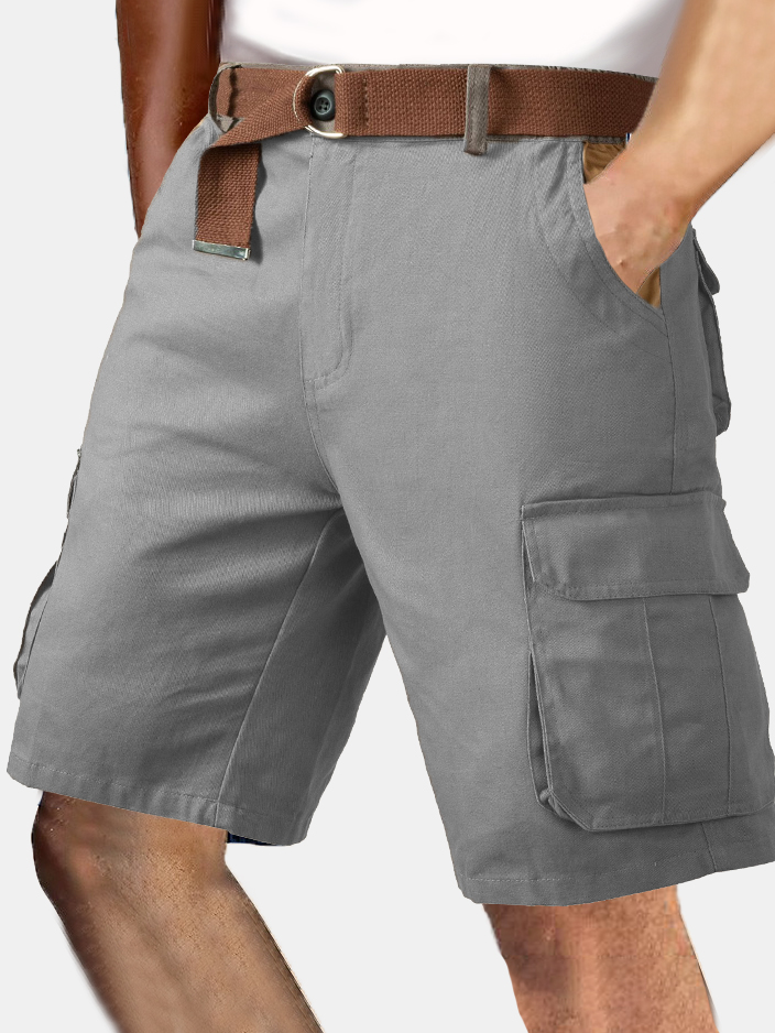 Men's Simple Solid Color Comfortable Overalls