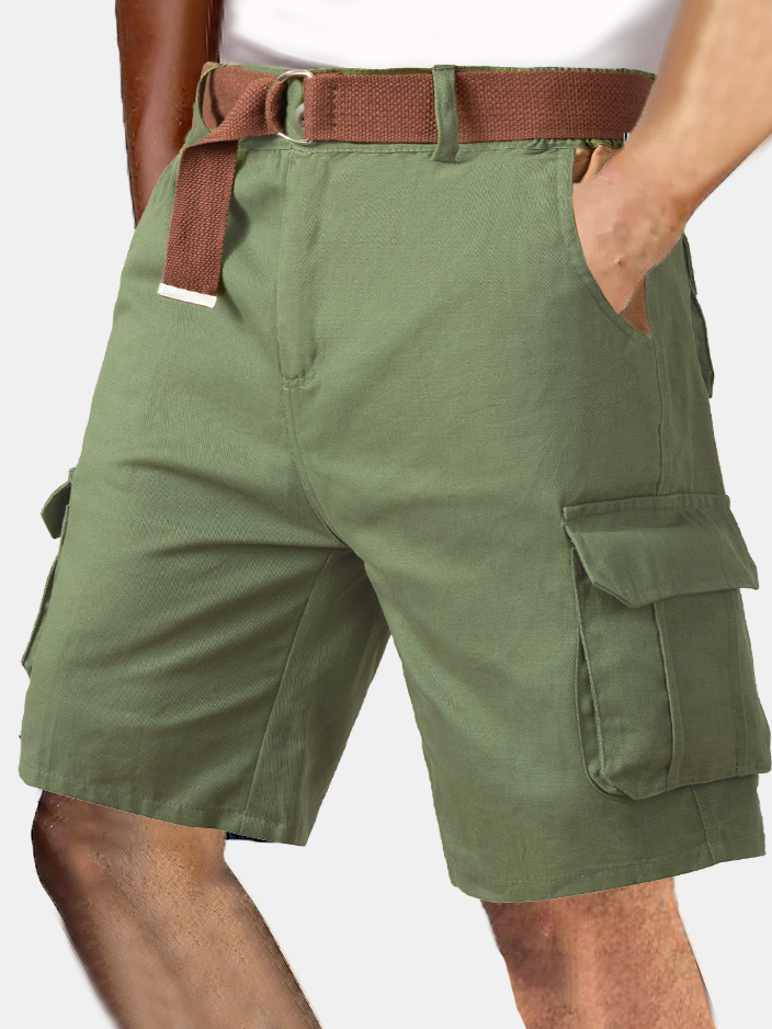 Men's Simple Solid Color Comfortable Overalls