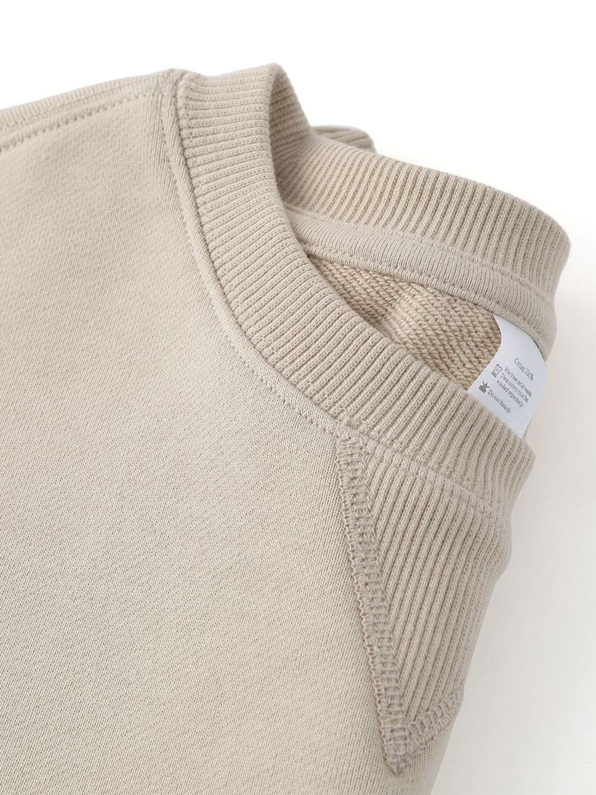 Heavyweight Pure Cotton Inverted Triangle Design Comfortable Round Neck Long-sleeved Sweatshirt