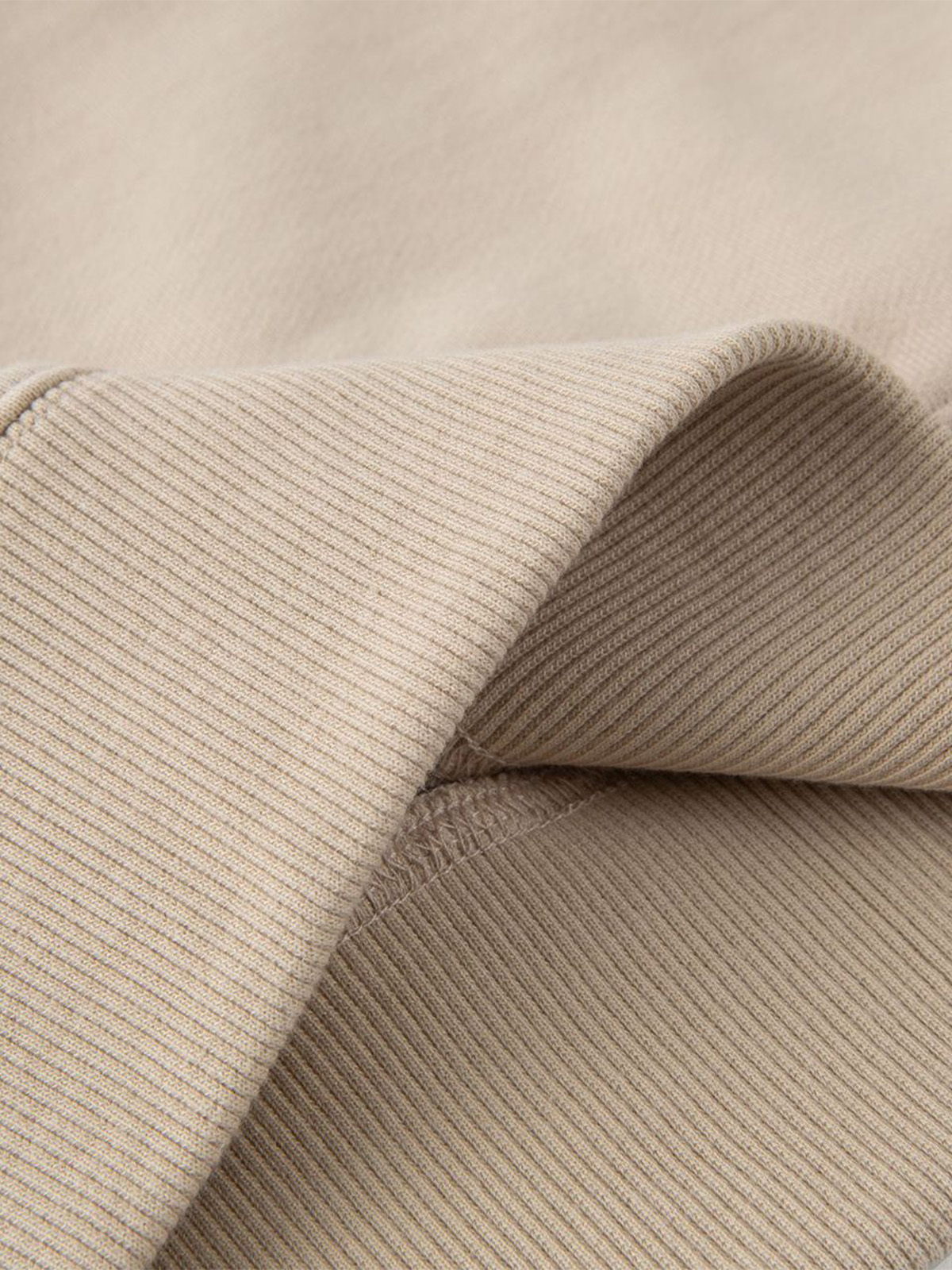 Heavyweight Pure Cotton Inverted Triangle Design Comfortable Round Neck Long-sleeved Sweatshirt