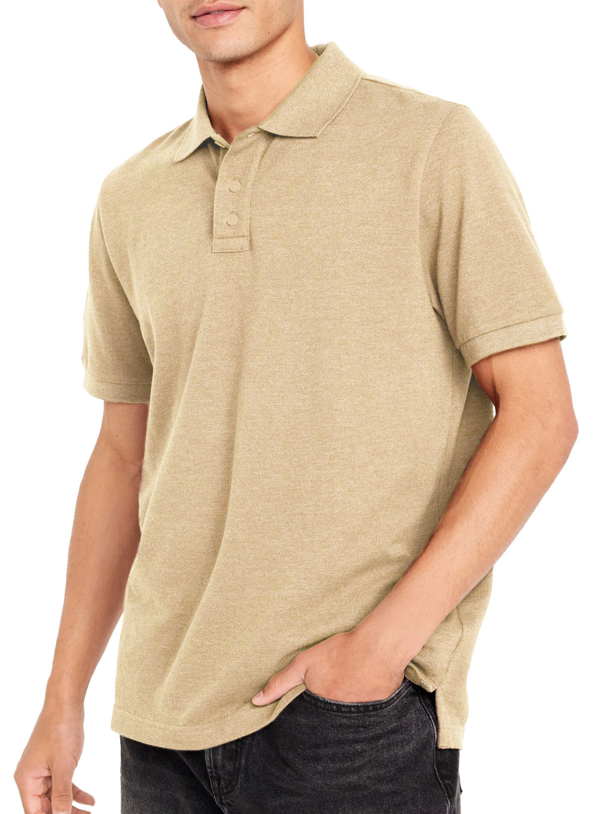 Men's Casual Lapel Button-Down Short Sleeve POLO Shirt