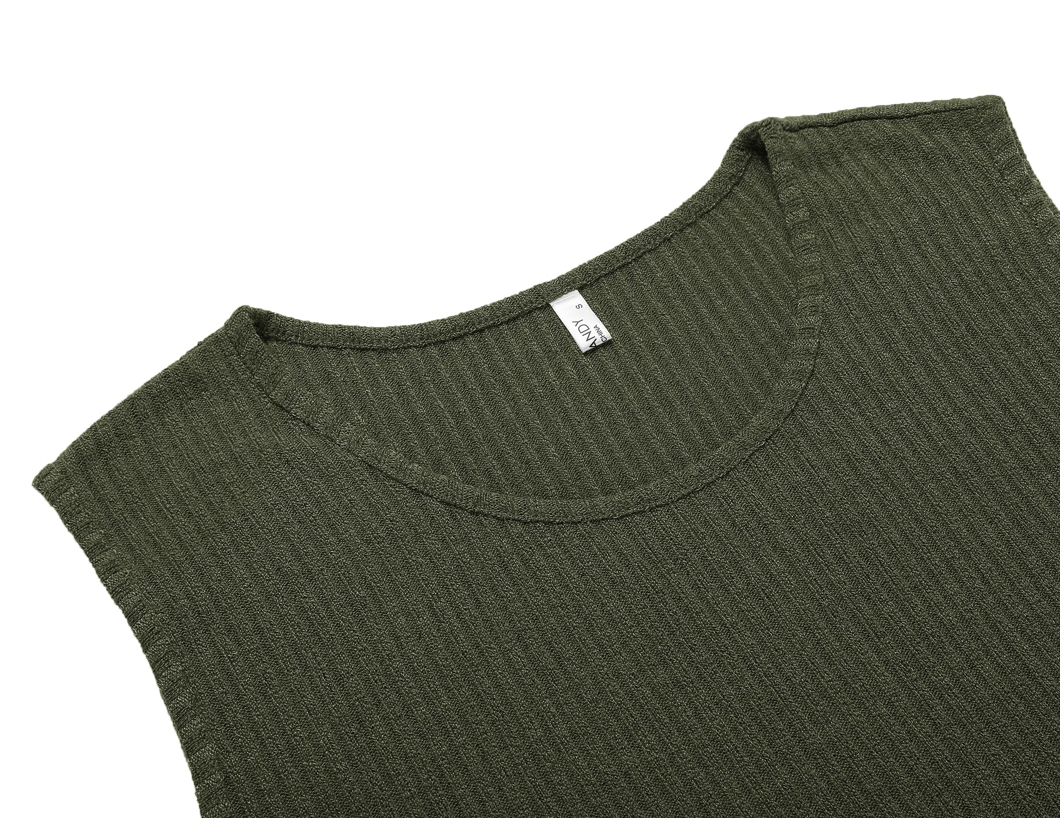 Men's Sleeveless T Shirts Casual Tank Tops Fitted Knit Tanks Muscle Gym Tees