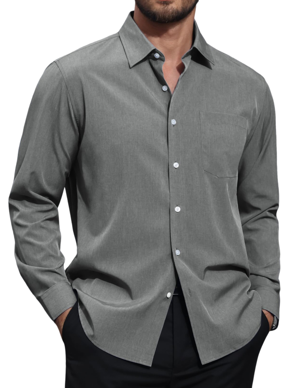 Men's Fashionable Linen Long Sleeve Shirt