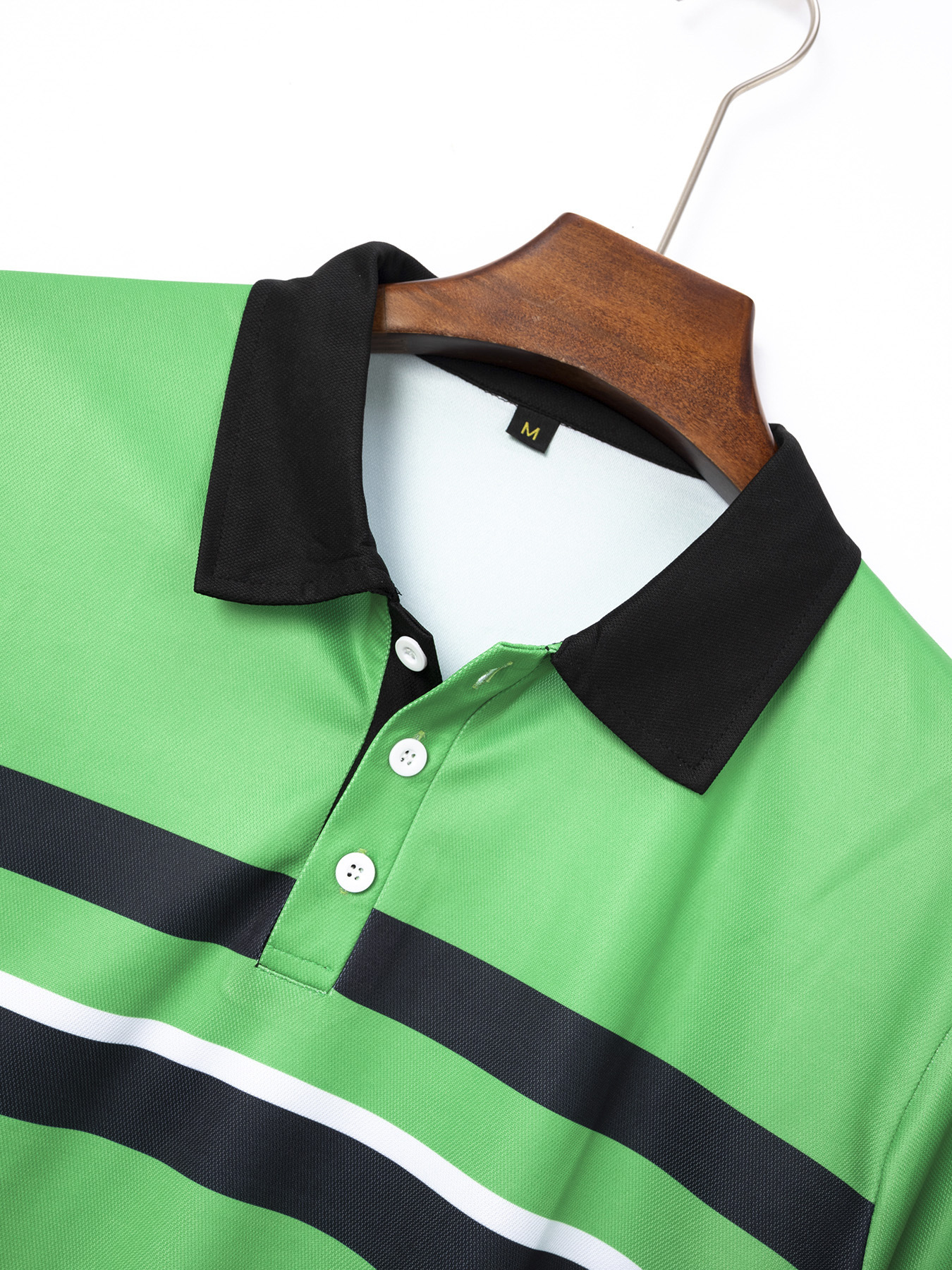 Men's Horizontal Striped Casual Lapel Short-Sleeved POLO Shirt