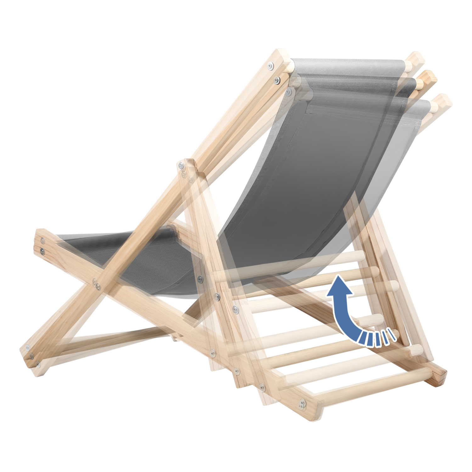 Liegestuhl Klappbar Strandliege Holz