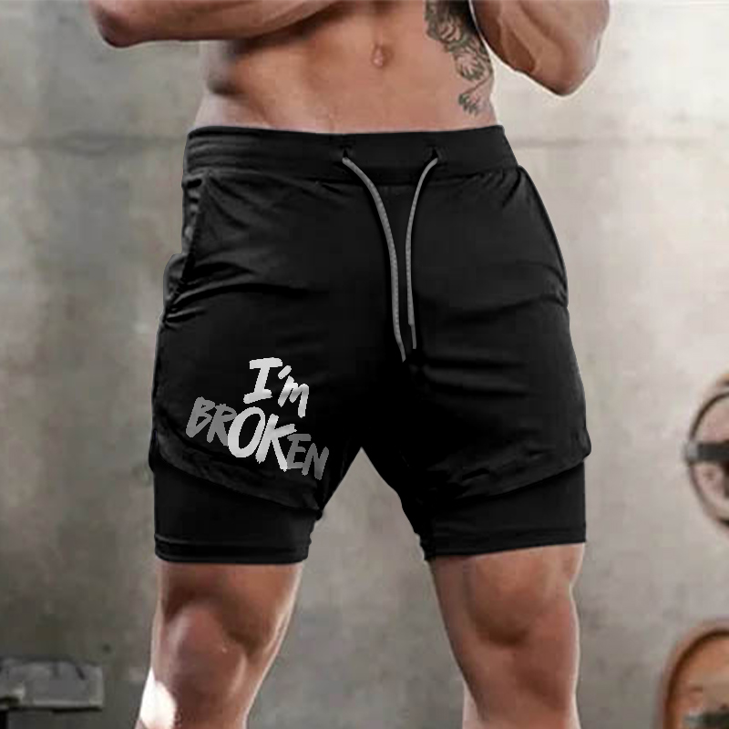 I'M Broken Printed Men's shorts