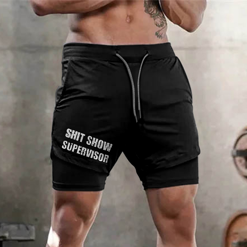 Shit Snow Supervisor Printed Men's Shorts