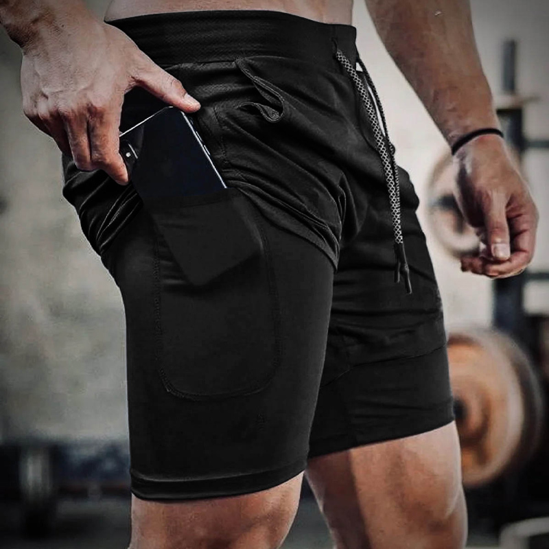 Outdoor Sports Double Breathable Fitness Shorts