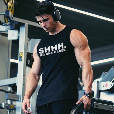 SHHH. No One Cares Printed Vest