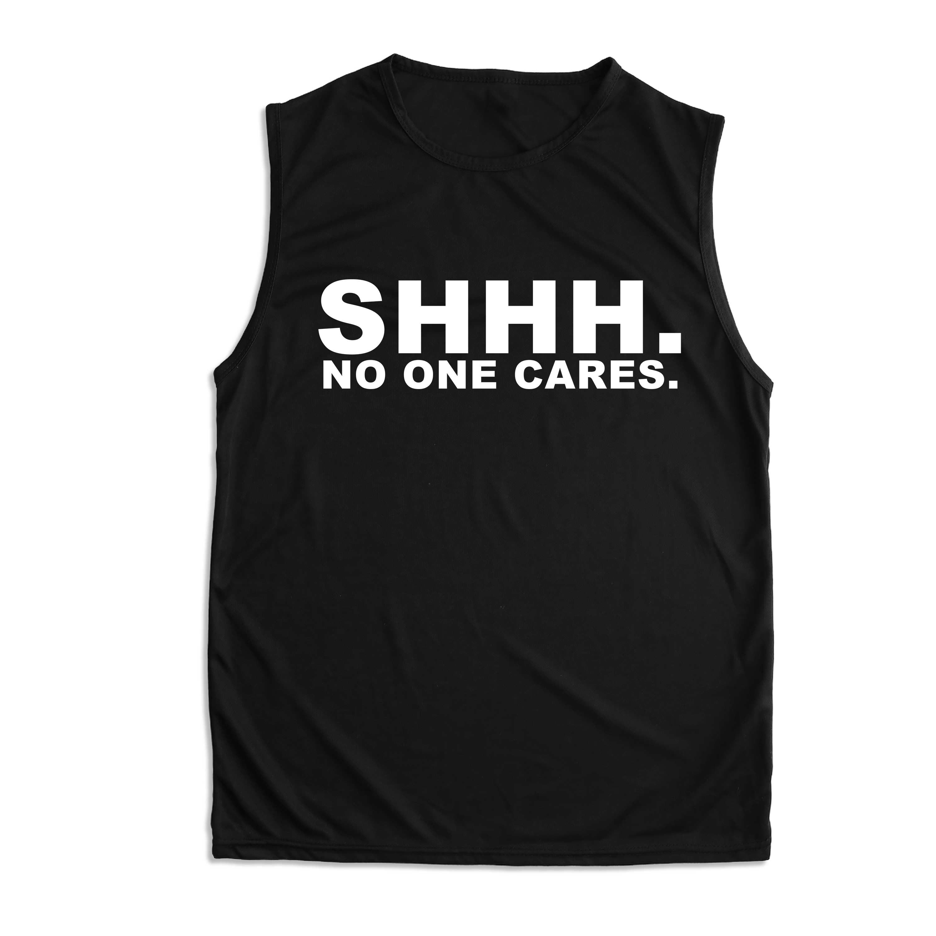 SHHH. No One Cares Printed Vest