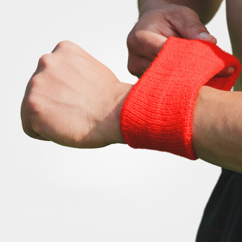 2pcs Gym Wrist Bands Towel 