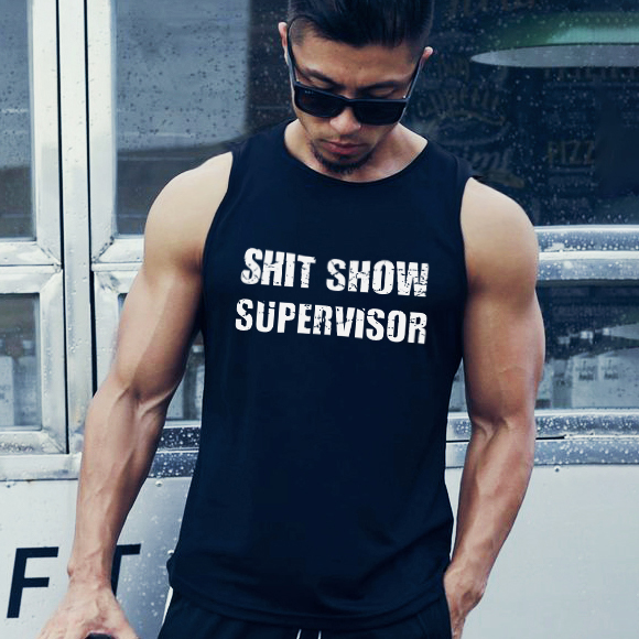 Shit Snow Supervisor Printed Vest