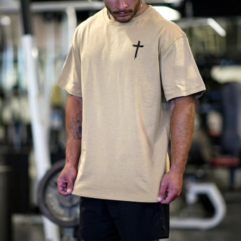 100% Cotton Faith Over Fear Print T-shirt