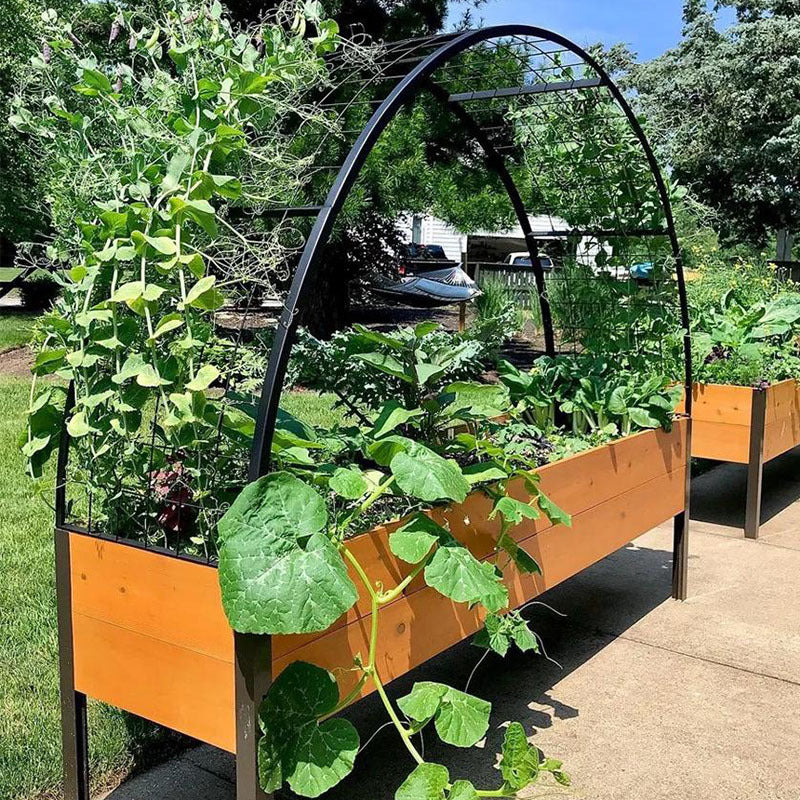 🌷Spring Clearance Sale ⚡ Limited Stock-Only $ 19.99 EACH🔥8' X 2' x 4' Self-Watering Eco-Stained Elevated Planter Box+ Arch Trellis