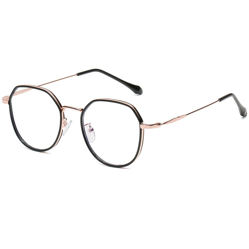 Womens Fashion Metal Frame Hd Anti Blue Light Reading Glasses 