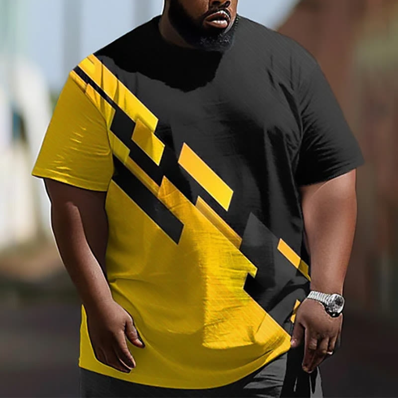 Men's Plus Size Summer Fashion Hip Hop Skull Poker Street T-shirt