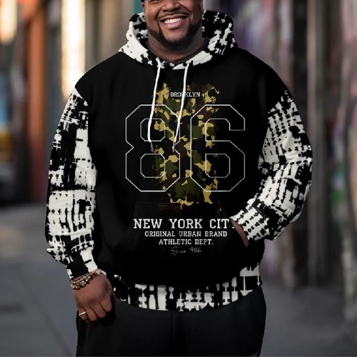 Men's Fashion Brooklyn 86 New York City Plus Size Hoodie