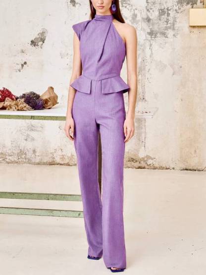 Asymmetric Design Jumpsuit