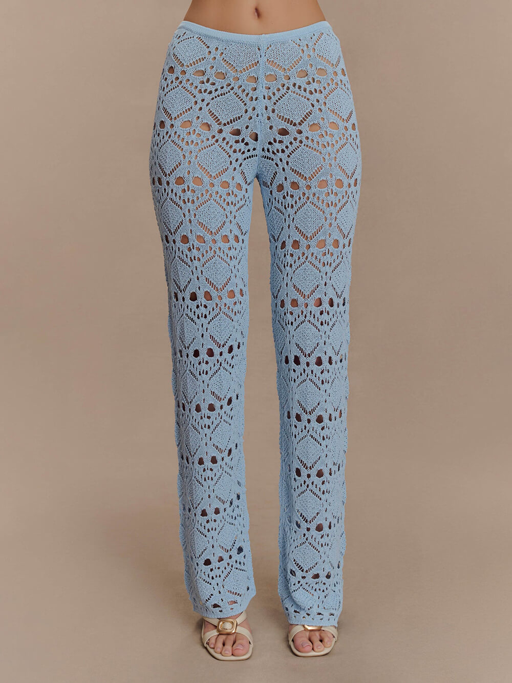 Elegant Crochet Knit Pants