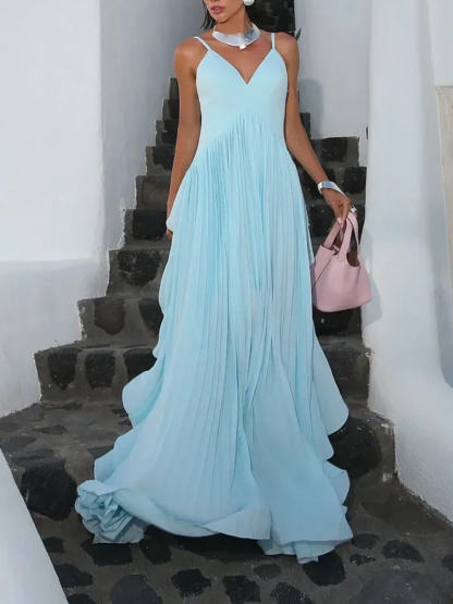 Delicate Glamour in Motion Layered Patchwork Ruched Party Maxi Dress