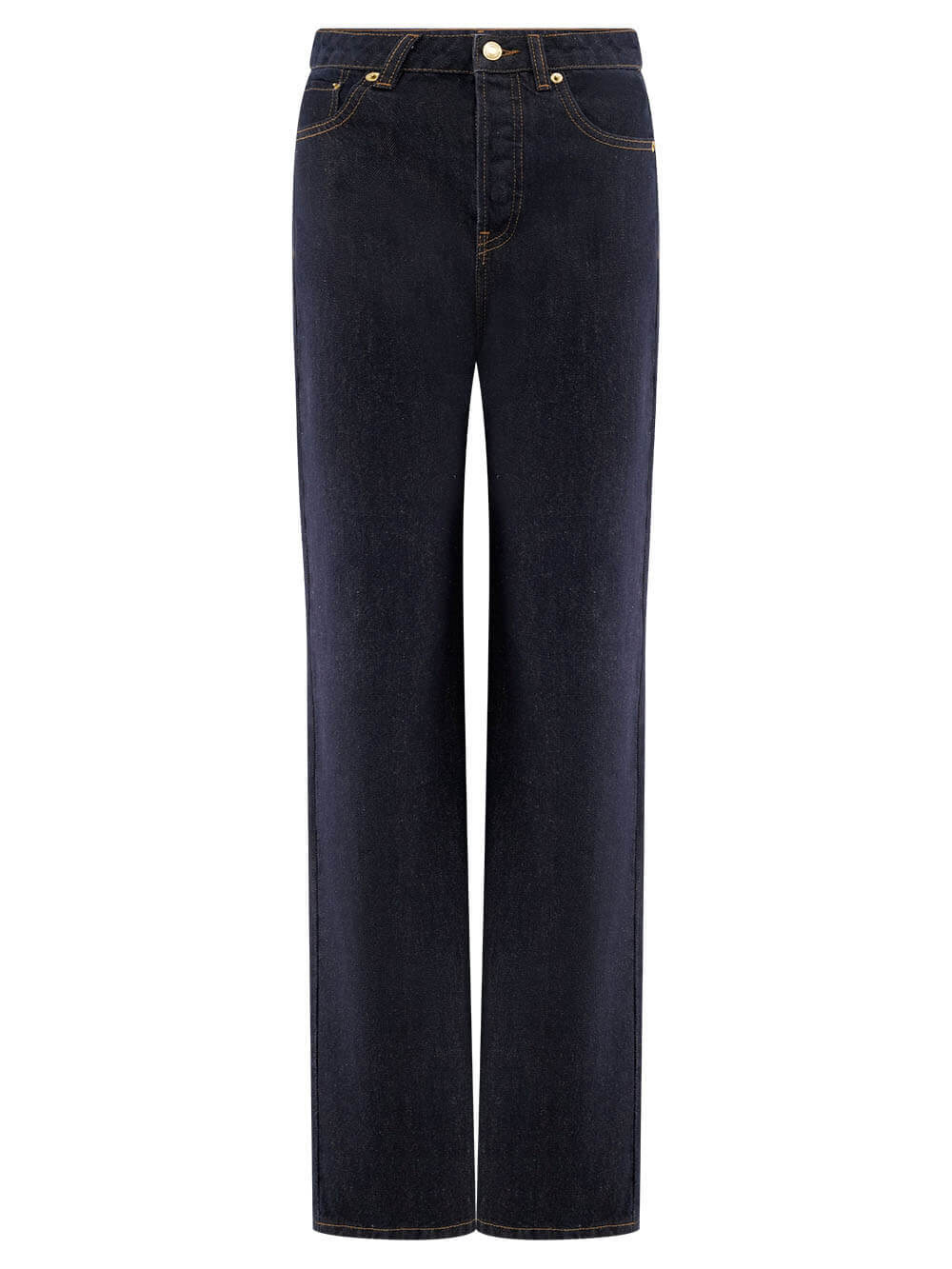 Modern Playful Unique High Waist Pocket Straight Jeans