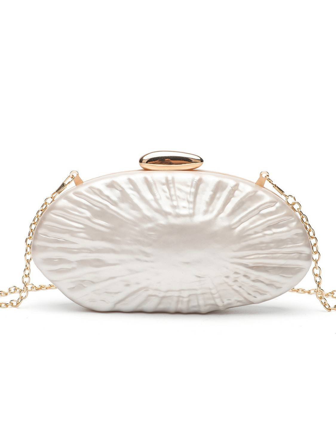 Shell Element Clutch Chain Bag