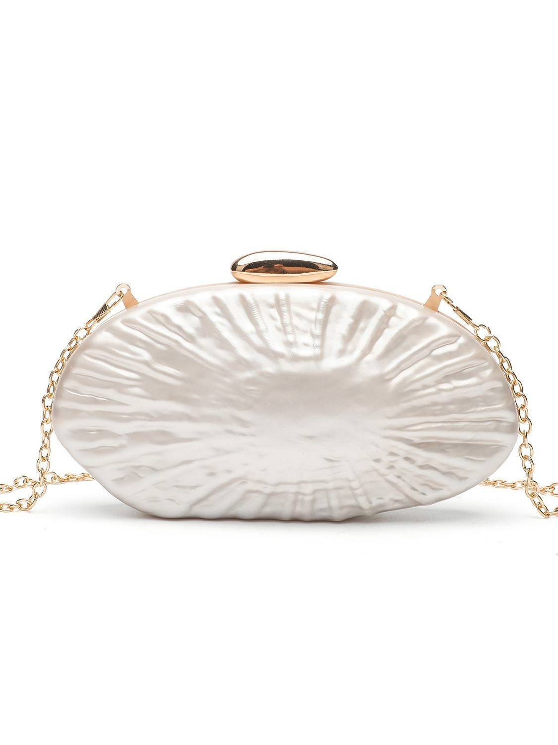 Shell Element Clutch Chain Bag