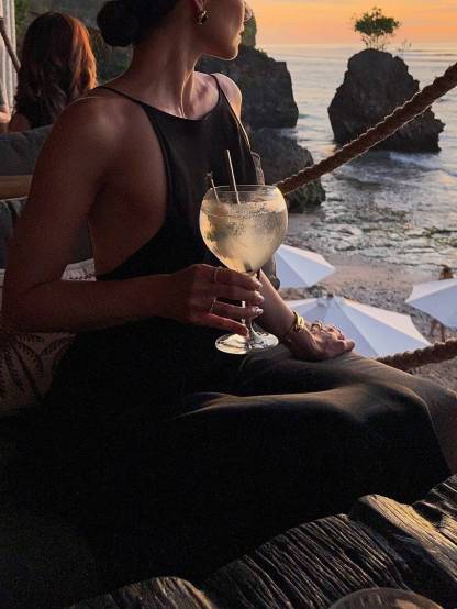 Minimalist Backless Sling Maxi Dress