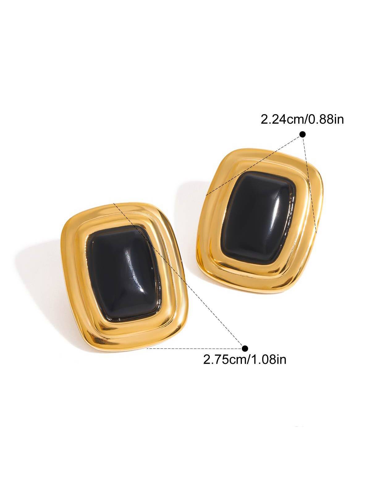 Vintage Square Earrings