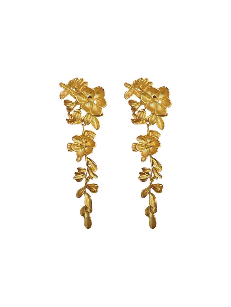 Flower Tassel Earrings