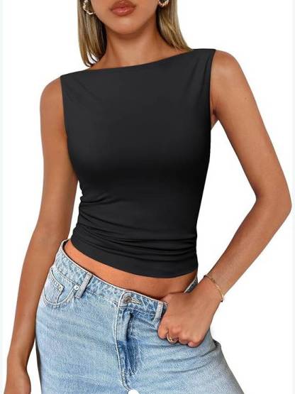 Minimalist Boat Neck Tank Top