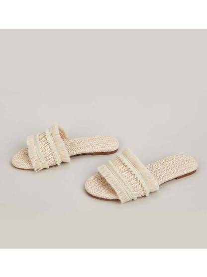 Vacation Style Straw Sandals