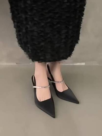 Rhinestone Elegant High-heeled Shoes