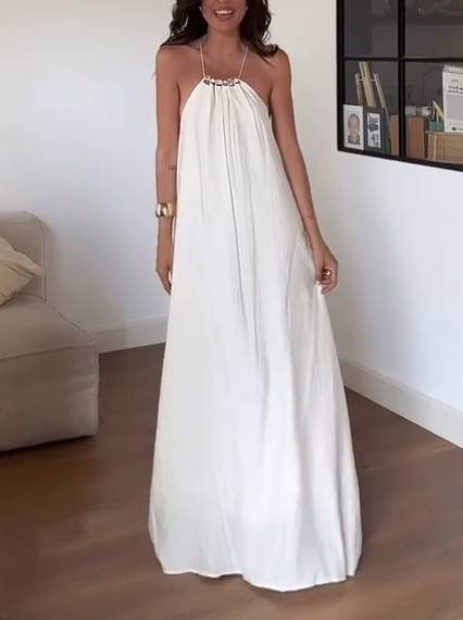 Vacation Style A Line Maxi Dress