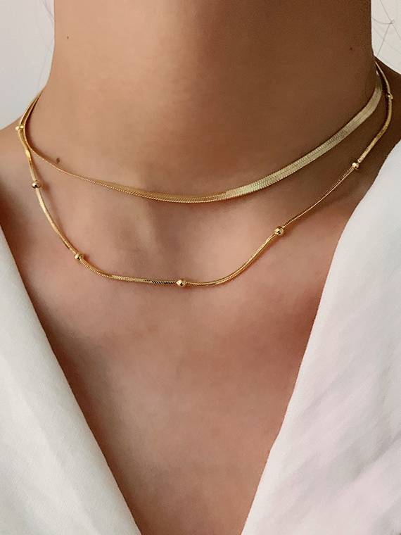 Minimalist Double-layer Necklaces