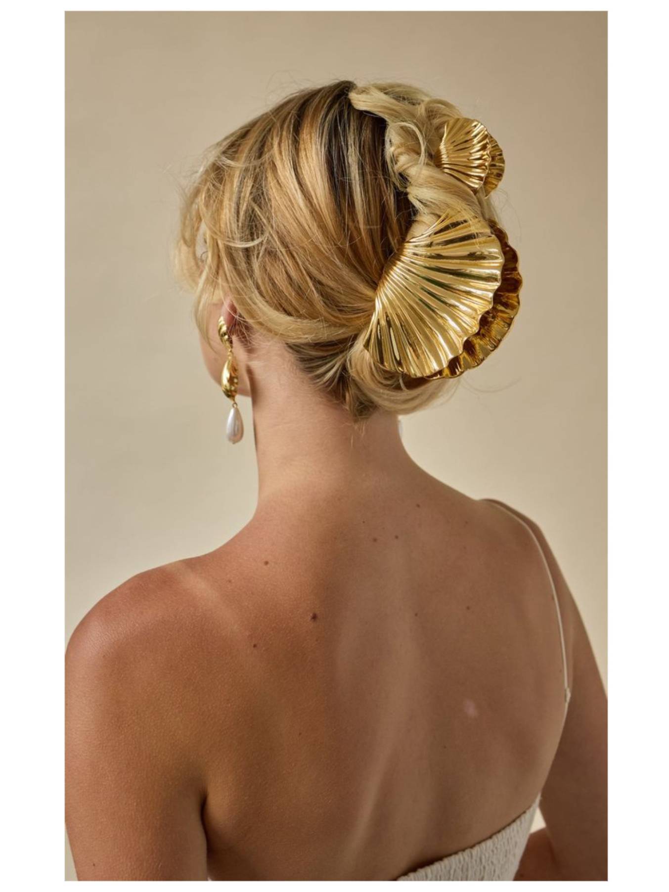 Metal Shell Hair Accessories Clip