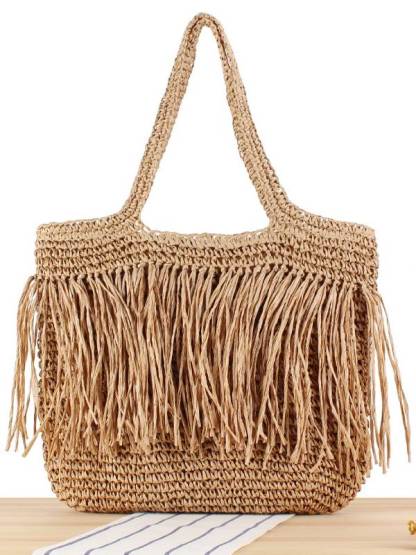 Hand-woven Seaside Holiday Straw Bag