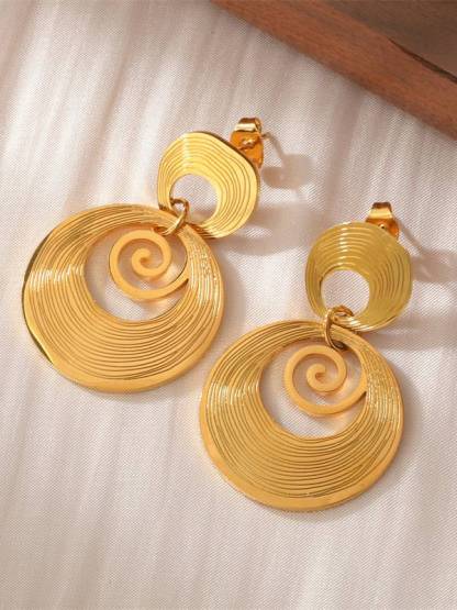 Vacation Style Double Hoop Earrings