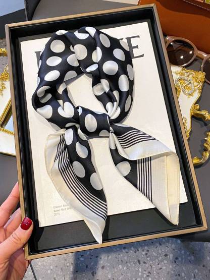 Sweet Retro Polka Dot Scarf Turban